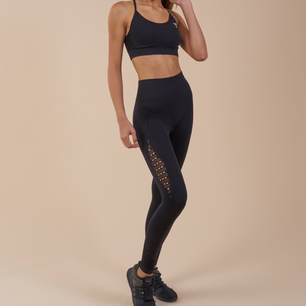 Black energy seamless leggings✨